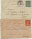 LOT DE 10 LETTRES  ENTIERS POSTAUX DES ANNEES 1906 A 1920 - Letter Cards