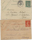 LOT DE 10 LETTRES  ENTIERS POSTAUX DES ANNEES 1906 A 1920 - Cartes-lettres