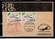 Document Met Stempel Kanda Tokyo Japan Take Off From Narita - Covers & Documents