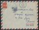 FRANCHISE MILITAIRE N° 12 Rouge Oblitéré C.à.d "AGADEZ NIGER 24/2/56" Sur Enveloppe Par Avion Pour Lyon - Military Postage Stamps