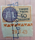 FISCAUX DE MONACO SERIE UNIFIEE  N°6  10F Orange Timbre Avec Coin Daté Du 29 8 49 - Fiscaux