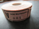 BRD Alte 4 Stellige PLZ 5439 Westernohe V-Zettel Wertbrief Zettel Komplette Rolle Ab Nr. 001 - R- & V- Labels