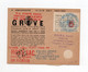 !!! GREVE DE SAUMUR DE 1953, LETTRE HORS SAC - Documents