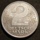 RDA - ALLEMAGNE - GERMANY - 2 DEUTSCHE MARK 1957 A - KM 14 - 2 Marcos