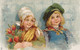 AT24 Children - Dutch Boy And Girl With Tulips - Raphael Tuck Little Hollanders Series - Children And Family Groups