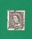 1953 N° 260a B DENTELÉE 12 VERTICALE  ELIZABETH II  1 C.  OBLITÉRÉ YVERT TELLIER 2.30 € - Usados