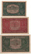 POLAND   Set 3 Notes   1/2 - 1- 5  Marek Polski  P23-P24- P30   Dated  1919-1920 - Polonia