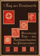 1. Tag Der Briefmarke, Gründungstag Reichsverband Der Philatelisten, Postkarte, Dresden 1936, Deutsches Reich, Militär - War 1939-45