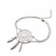 Delcampe - BRACCIALE ARGENTATO ACCHIAPPA-SOGNI DREAM CATCHER BRACELET SILVER - Bracelets