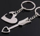 PORTACHIAVI CON CHIAVE CUORE FRECCIA SCRITTA I LOVE YOU REGALO DI SAN VALENTINO - Altri & Non Classificati