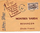 LETTRE DORI HAUTE VOLTA 15F BESANÇON MONTRES SARDA - Covers & Documents