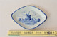 Delcampe - Ancienne Assiette Miniature Moulin Hollande Bleu De Delft 9 Cm Très Bon état - Delft (NLD)