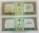 Saudi Arabia 10 Riyals 1961 P-8 A And P-8 B Fine To Very Fine 2 Pieces Look At The Pictures - Arabie Saoudite