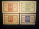 Spain 1937: Totana 1 + 2 Pesetas, 25 + 50 Centimos - Collections