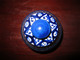 Delcampe - POT A BEURRE COUVERT SIGNE SERGHINI - JOBBANA - BLEU DE FEZ - MAROC - Oriental Art