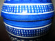 Delcampe - POT A BEURRE COUVERT SIGNE SERGHINI - JOBBANA - BLEU DE FEZ - MAROC - Oosterse Kunst