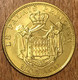 MONACO PALAIS PRINCIER BLASON AB 2007 MÉDAILLE ARTHUS BERTRAND JETON TOURISTIQUE MEDALS TOKENS COINS - 2007