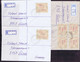 Ireland Registered 1992 Frama From Machines 1 To 10 On Individual Registered Covers, Mostly £1.37 Rate - Frankeervignetten (Frama)