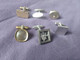 LOT DE 6 BOUTONS DE MANCHETTE DEPAREILLES Set Of 6 Different Cufflinks Manschettenknöpfe Gemelos - Cuff Links & Studs