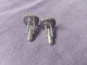 Vintage Boutons De Manchettes Bouton De Manchette Métal Argenté Cufflinks Manschettenknöpfe Gemelos - Manschetten- U. Kragenknöpfe