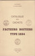 CATALOGUE DES CACHETS FACTEURS BOITIERS TYPE 1884. JEAN POTHION. 1981 - France