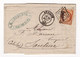 Lettre 1874 Avallon Yonne Couturat Royer Banque Banquier Timbre Cérès 40 Centimes Bank - 1870 Siege Of Paris