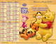 CALENDRIER 2010 ANNEE DE NAISSANCE  Winnie Disney - Formato Grande : 2001-...