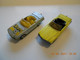 MAJORETTE / REF 213 / 2 MERCEDES 350 SL CABRIOLET JAUNE + GRIS PUB TEAM 8 - Echelle 1:160