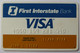 USA - Credit Card - VISA - First Interstate Bank - Exp 11/82 - Used - Credit Cards (Exp. Date Min. 10 Years)