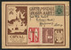 Belgium 1928 Orval 35 + 25c Illustrated Post Card From Brussels To Germany, With Two Stamps From The Set, Un-cancelled - Lettres & Documents