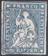 Schweiz Suisse 1859: III.Periode Faden Grün Fil Vert 10 RAPPEN Zu 23Gb Mi 14IIBym Yv 27 LAUSANNE 16 OCT 59(Zu CHF 30.00) - Gebraucht