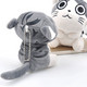 PORTACHIAVI POMPON GATTO MORBIDO ANTISTRESS GRAY GAT KEY-RING B4 - Andere & Zonder Classificatie