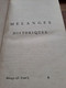 Mélanges Historiques 2 Tomes VOLTAIRE Société Littéraire-typographique 1785 - Altri & Non Classificati