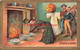 325295-Halloween, Gottschalk No 2171-8, People Watching Blind Folded Woman Dip Hands - Halloween