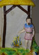 Delcampe - JOLI ANCIEN PYROGENE MURAL PORTE ALLUMETTES BISCUIT COLLECTION OBJETS DU FUMEUR OBJET DE VITRINE - Mecheros (Pyrogenes)