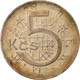 Monnaie, Tchécoslovaquie, 5 Korun, 1975, TTB, Copper-nickel, KM:60 - Czech Republic
