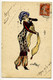 CPA (style Art Nouveau) - Illustrateur Charles NAILLOD - Jeune Femme - Mode - Chapeau, Robe, Foulard - Naillod
