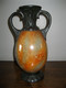 ANCIEN VASE AMPHORE EN FAIENCE NUMEROTEE - EFFET BRONZE ET MARBRE MOIRE - Sonstige & Ohne Zuordnung