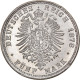 Monnaie, Allemagne, Friedrich II, 5 Mark, 1878, Uniface Reverse Die Trial, SUP - Essais & Refrappes