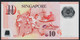 SINGAPORE P48g  10 DOLLARS Sports 2 Diamonds On Back  Issued 2013 #4JM Signature 2   XF - Singapur