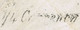 Ireland Transatlantic Canada CORK AU 12 1845 To Peterboro With Italic Handstruck "1/4 Currency" Of Montreal - Préphilatélie