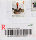 RETOUR Postmark Not Answer NON RÉCLAMÉ REGISTERED Letter Cover 2017 Postal Service Stage Coach Seal Postman Hat DEBRECEN - Lettere