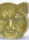JOLI ANCIEN VIDE POCHE TETE DE CHAT En LAITON Ou BRONZE DECO XXe COLLECTION VITRINE - Bronzes