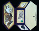 ► Double Decoupis Moderne Anglais     - Chat Art Naif Dans Boite Carton  -    Cat  In The Box - Animals