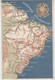 Landkarte Von Brasilien - 1909 Reliefkarte - Mapas