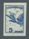 Ungarn: 1927-1930, Flugpostmarken Inklusive Ergänzungswerte, Der Komplette Satz Ungezähnt, Breitrand - Unused Stamps