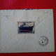 LETTRE PARIS POUR VILLEFRANCHE DE ROUERGUE TIMBRE SURCHARGE ET VIGNETTE LE HAVRE NEW YORK - Covers & Documents