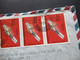 Malagasy / Madagaskar 1986 / 87 MeF Motivmarke Coua Huppe / Kuckuck Par Avion Air Mail Nach Solingen - Madagaskar (1960-...)