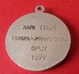 Medal FIBA SELECTION EUROPE Basketball Match EUROPE - KK Jugoplastika Split 1977 Rato Tvrdic  Medaille - Bekleidung, Souvenirs Und Sonstige