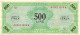 500 LIRE OCCUPAZIONE AMERICANA IN ITALIA MONOLINGUA BEP 1943 BB+ - Occupation Alliés Seconde Guerre Mondiale